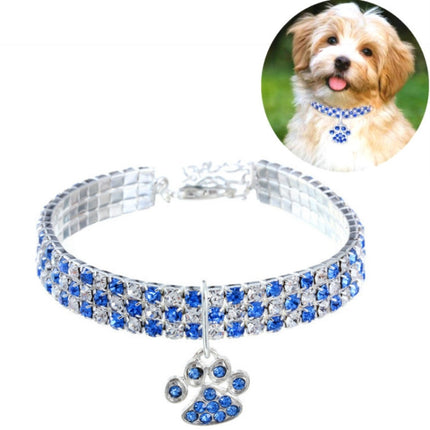 Pet Collar Diamond Elastic Cat And Dog Necklace Jewelry, S, M, L - DealBuddy