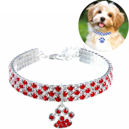 Pet Collar Diamond Elastic Cat And Dog Necklace Jewelry, S, M, L - DealBuddy