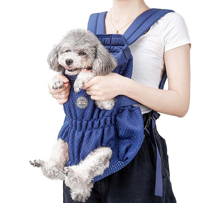 Doglemi Pet Outing Backpack Dog Shoulder Chest Bag Breathable Mesh Dog Cat Bag, M, L - DealBuddy