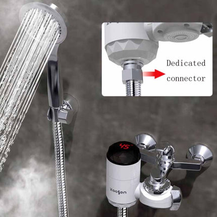 Zoosen Electric Hot Water Faucet Connection Type Instant Hot Water Faucet CN Plug, Style:White + Leak Protection, White, With shower Head Connector, White + Leak Protection - DealBuddy