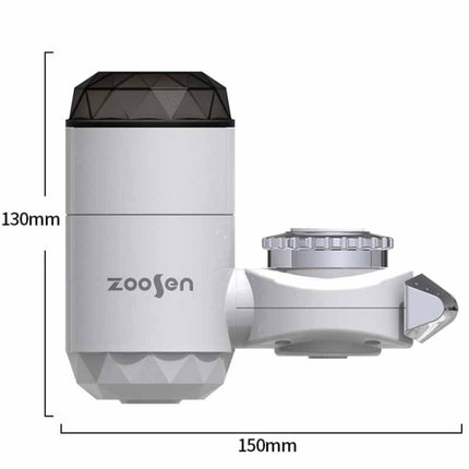 Zoosen Electric Hot Water Faucet Connection Type Instant Hot Water Faucet CN Plug, Style:White + Leak Protection