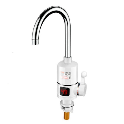 Kitchen Instant Electric Hot Water Faucet EU Plug, Digital Display Big Elbow - DealBuddy