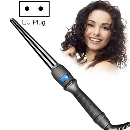 LCD Conical Curling Iron Single Tube Ceramic Glaze Pear Flower Cone, 19mm EU, 25mm EU, 25mm US, 19mm US, 32mm EU - DealBuddy