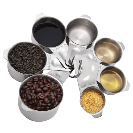 7 in 1 304 Stainless Steel Measuring Cup Set Baking Tools