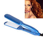 220V Professional Ceramic Corrugated Curling Iron, Blue, Pink, Red, Rose red, White - DealBuddy
