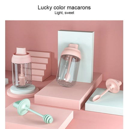3 PCS Macaron Ribbon Moisture-Proof Lid Spoon One Seasoning Jar Glass Seasoning Bottle with Label, Seasoning Bottle, Honey Bottle, Brush Oil Bottle - DealBuddy