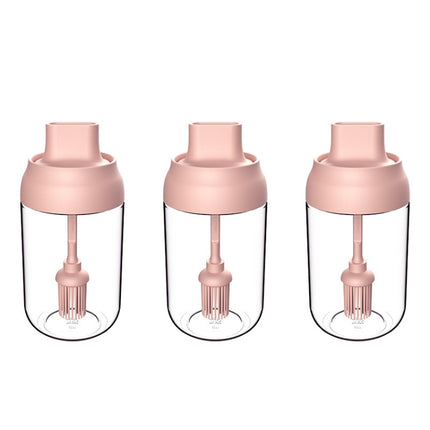 3 PCS Macaron Ribbon Moisture-Proof Lid Spoon One Seasoning Jar Glass Seasoning Bottle with Label