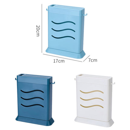 Kitchen Multifunctional Three-Hole Invisible Knife Holder Hollow Drain Kitchenware Storage Rack - DealBuddy