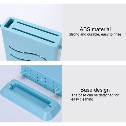 Kitchen Multifunctional Three-Hole Invisible Knife Holder Hollow Drain Kitchenware Storage Rack - DealBuddy