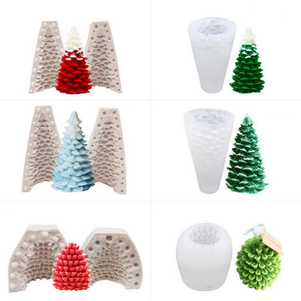 Christmas Cake Decoration Silicone Mold DIY Aroma Candle Baking Mold