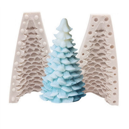 Christmas Cake Decoration Silicone Mold DIY Aroma Candle Baking Mold