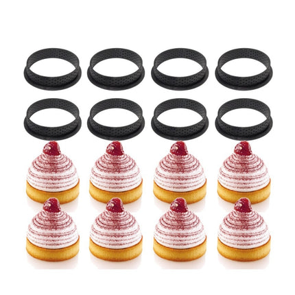 5 PCS Mousse Cake Ring Cheese Tower Ring Mousse Ring Baking Tool, Round, Love, Square, Rectangle, Oval - DealBuddy