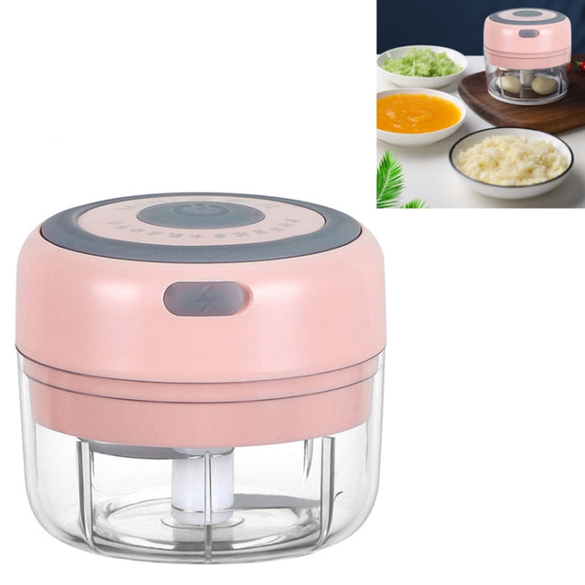 Electrical USB Rechargeable Garlic Mixing Masher Complementary Food Masher Stainless Steel Crushing Garlic Peeling Device Wireless Mini Garlic Cutter