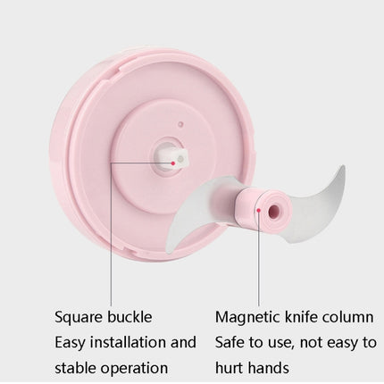 Electrical USB Rechargeable Garlic Mixing Masher Complementary Food Masher Stainless Steel Crushing Garlic Peeling Device Wireless Mini Garlic Cutter - DealBuddy