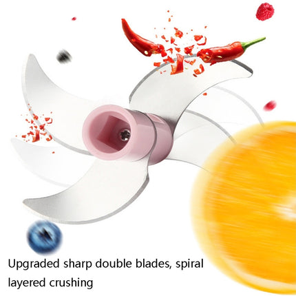 Electrical USB Rechargeable Garlic Mixing Masher Complementary Food Masher Stainless Steel Crushing Garlic Peeling Device Wireless Mini Garlic Cutter - DealBuddy