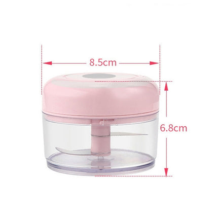 Electrical USB Rechargeable Garlic Mixing Masher Complementary Food Masher Stainless Steel Crushing Garlic Peeling Device Wireless Mini Garlic Cutter
