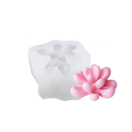 Fleshy Three-Dimensional Candle Silicone Mold DIY Handmade Soap Aromatherapy Epoxy Mold