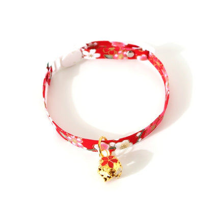 Adjustable Pet Flower Hollow Bell Collar Cat Dog Collar Accessories, S 17-32cm - DealBuddy