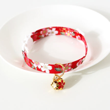 Adjustable Pet Flower Hollow Bell Collar Cat Dog Collar Accessories, S 17-32cm - DealBuddy