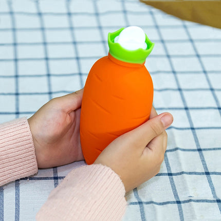 Carrot-Shaped Silicone Water Injection Warm Water Bag Winter Leak-Proof And Explosion-Proof Hand Warmer