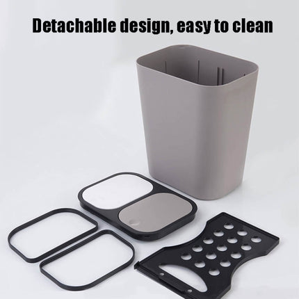 Dry And Wet Classification Press Trash Can Household Kitchen Paper Basket