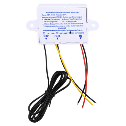 XH-W3001 Digital LED Temperature Controller Arduino Cooling Heating Switch Thermostat NTC Sensor - DealBuddy