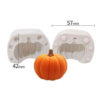Halloween Three-Dimensional Pumpkin Cake DIY Scented Candle Silicone Mold - DealBuddy