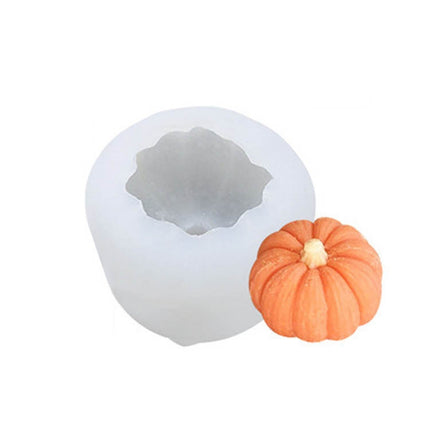 Halloween Three-Dimensional Pumpkin Cake DIY Scented Candle Silicone Mold - DealBuddy