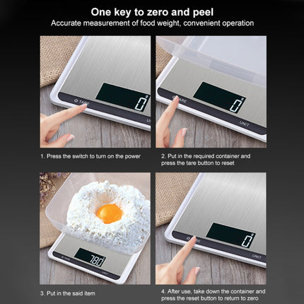 Stainless Steel Kitchen Scale Household Food Electronic Scale