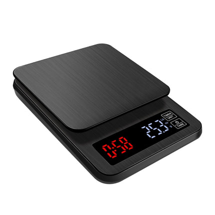 Household Hand-Pushed Coffee Scale USB-Powered Smart Kitchen Scale With Timing