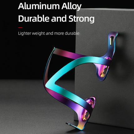 CYCLINGBOX Bicycle Aluminum Alloy Bottle Cage One-Piece Vacuum Plating Bottle Cage Bilateral Positive Opening Bottle Cage