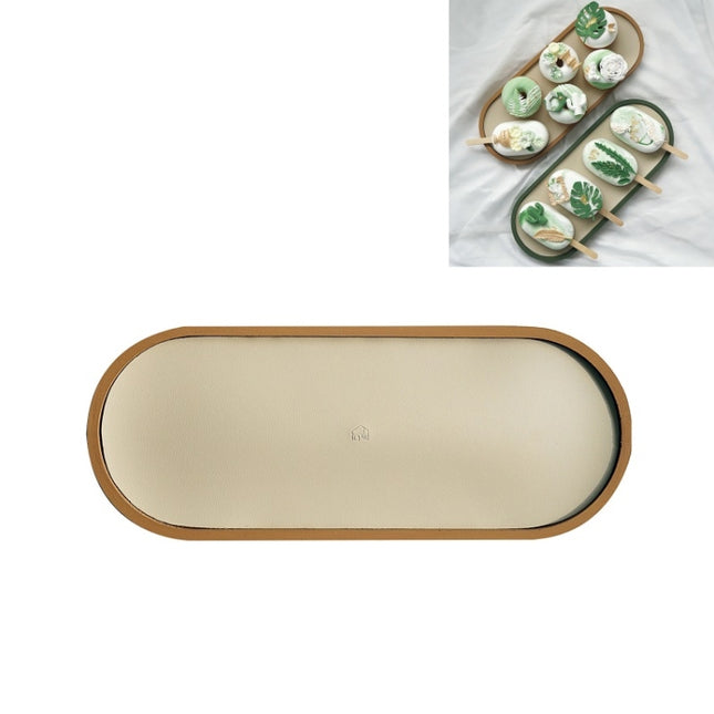 Desktop Shallow Storage Tray Sundries Tray Jewelry Display Tray, , Oval (Warm Brown), , Triangle (Warm Brown), , Round (Warm Brown), , Oval (Dark Green), , Triangle (Dark Green), , Round (Dark Green), , Oval (Green Lotus), , Triangle (Green Lotus)     ...