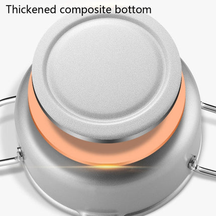 Fryer Pot Household Non-Stick Pan Temperature Control Mini Frying Pot, 20cm - DealBuddy