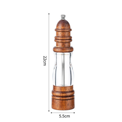 Wooden Lighthouse Shape Pepper Grinder Household Manual Sea Salt Grinding Tool, Style 2 - DealBuddy