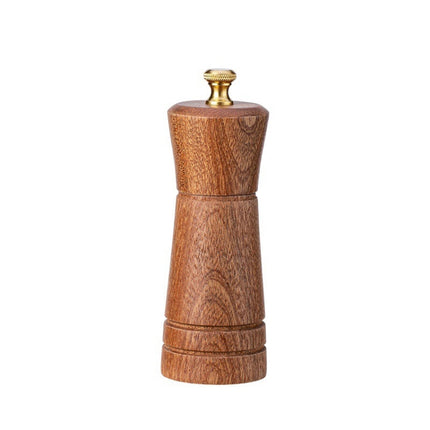 Wood Pepper Grinder Kitchen Household Manual Solid Pepper Powder Black Pepper Mill Grinder Bottle Seasoning Jar, Style 3, 5 inch, Style 3, 8 inch - DealBuddy