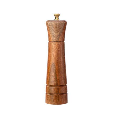 Wood Pepper Grinder Kitchen Household Manual Solid Pepper Powder Black Pepper Mill Grinder Bottle Seasoning Jar, Style 3, 5 inch, Style 3, 8 inch - DealBuddy