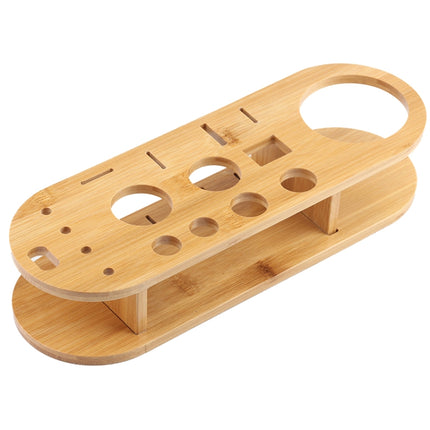 18 in 1 Stainless Steel Cocktail Shaker Set, Oval Bamboo Base, Bar Tool Set, 350ml, 550ml, 750ml - DealBuddy