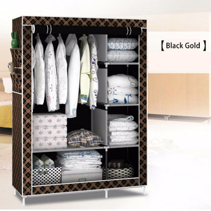 Simple Modern Wardrobe Fabric Special Cloth Closet Assembly Steel Tube Reinforced Steel Frame Storage Cabinet