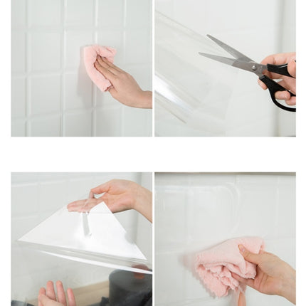 Kitchen Tile Oil-Proof Wallpaper Stovetop Waterproof Transparent Wallpaper