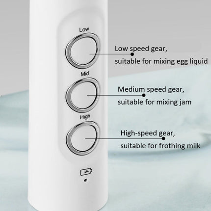 Whisk Household Electric Baking Mini Wireless Hand-Held Charging Stirrer Milk Frother - DealBuddy