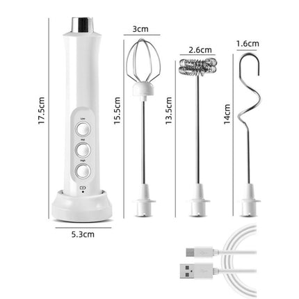 Whisk Household Electric Baking Mini Wireless Hand-Held Charging Stirrer Milk Frother - DealBuddy