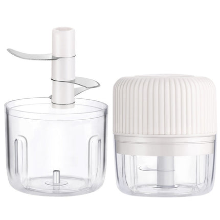 Household Vegetable Cutting Electric USB Garlic Masher Baby Mini Cooking Machine Baby Food Supplement Machine, 250ml, 100ml + 250ml, 100ml - DealBuddy