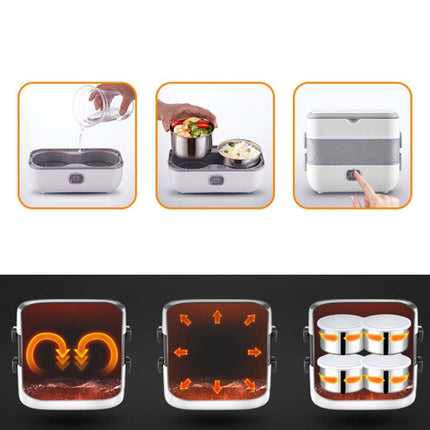 Lunch Box With Electric Heating And Heat Preservation Can Be Plugged In Barrel Office Worker Rice Cooker