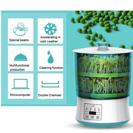 RONGWEI Bean Sprouts Machine Household Automatic Large-Capacity Bean Sprouts Barrel, CN Plug