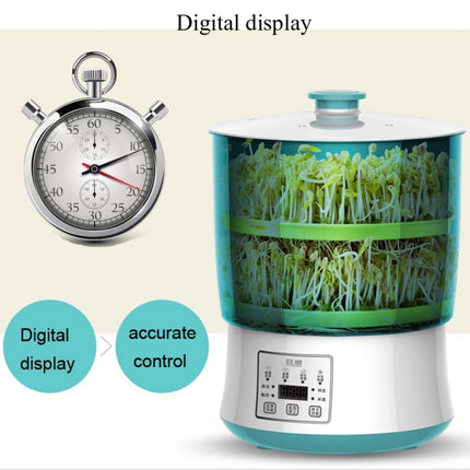 RONGWEI Bean Sprouts Machine Household Automatic Large-Capacity Bean Sprouts Barrel, CN Plug