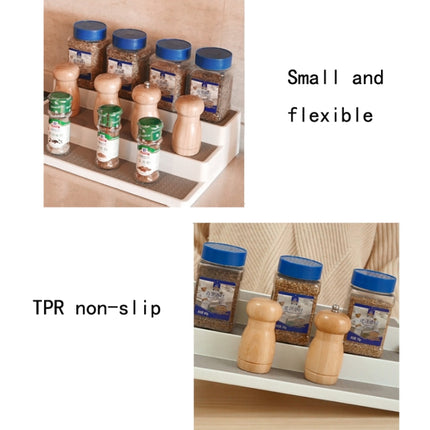 2pcs Three-Layer Stepped Seasoning Storage Rack Home Kitchen Storage Rack