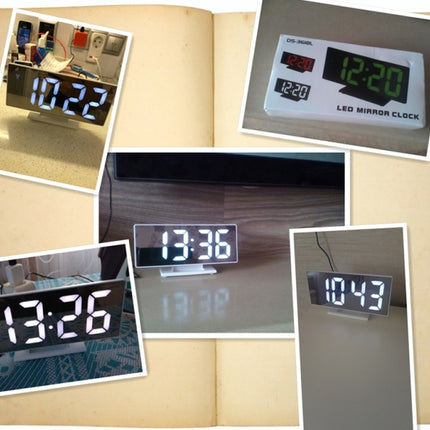 Multi-function Large Screen Electronic Clock Mute LED Mirror Alarm Clock