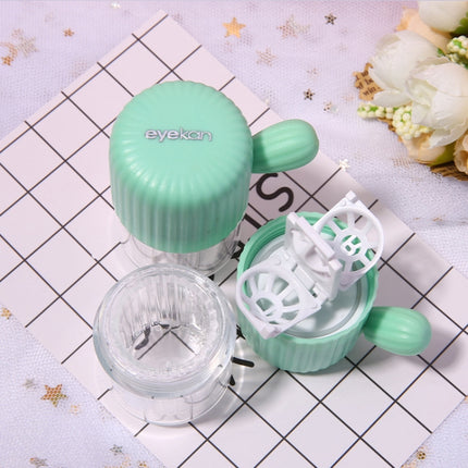 Eyekan HL-830 Manually Hand Pull Rotation Contact Lens Cleaner Washer Cleaning Lenses Case Tool, Pink, Green, Blue - DealBuddy