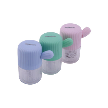 Eyekan HL-830 Manually Hand Pull Rotation Contact Lens Cleaner Washer Cleaning Lenses Case Tool, Pink, Green, Blue - DealBuddy