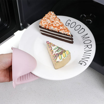 1 Pair Thick Silicone Anti-Scald Gloves Kitchen Heat Insulation Take Plate Tongs Baking Oven Insulation Cover